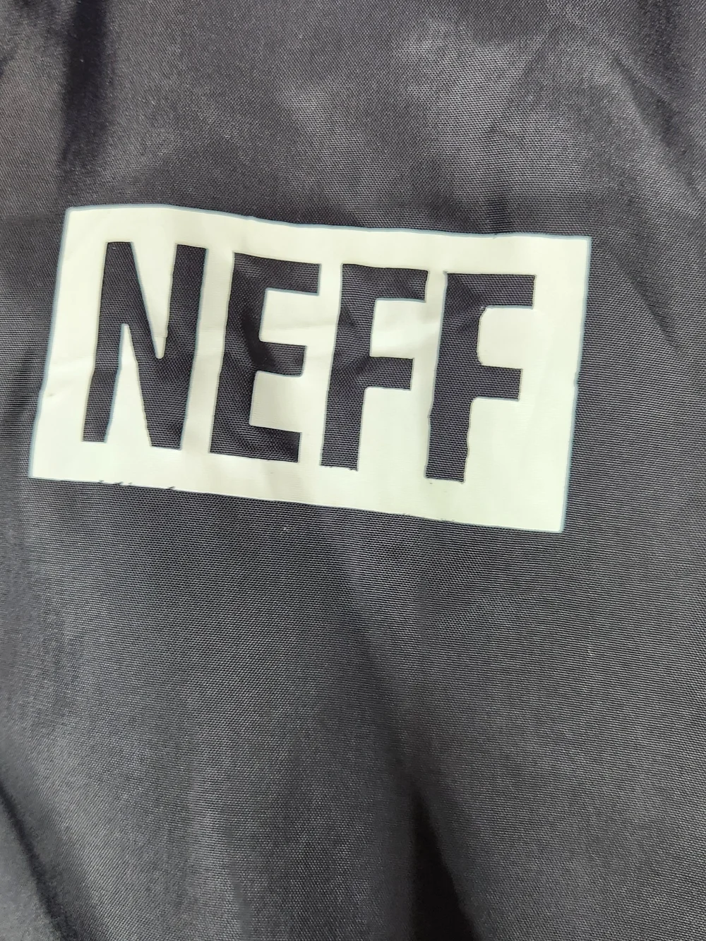 Neff Black Windbreaker Jacket with White Mickey Graphic